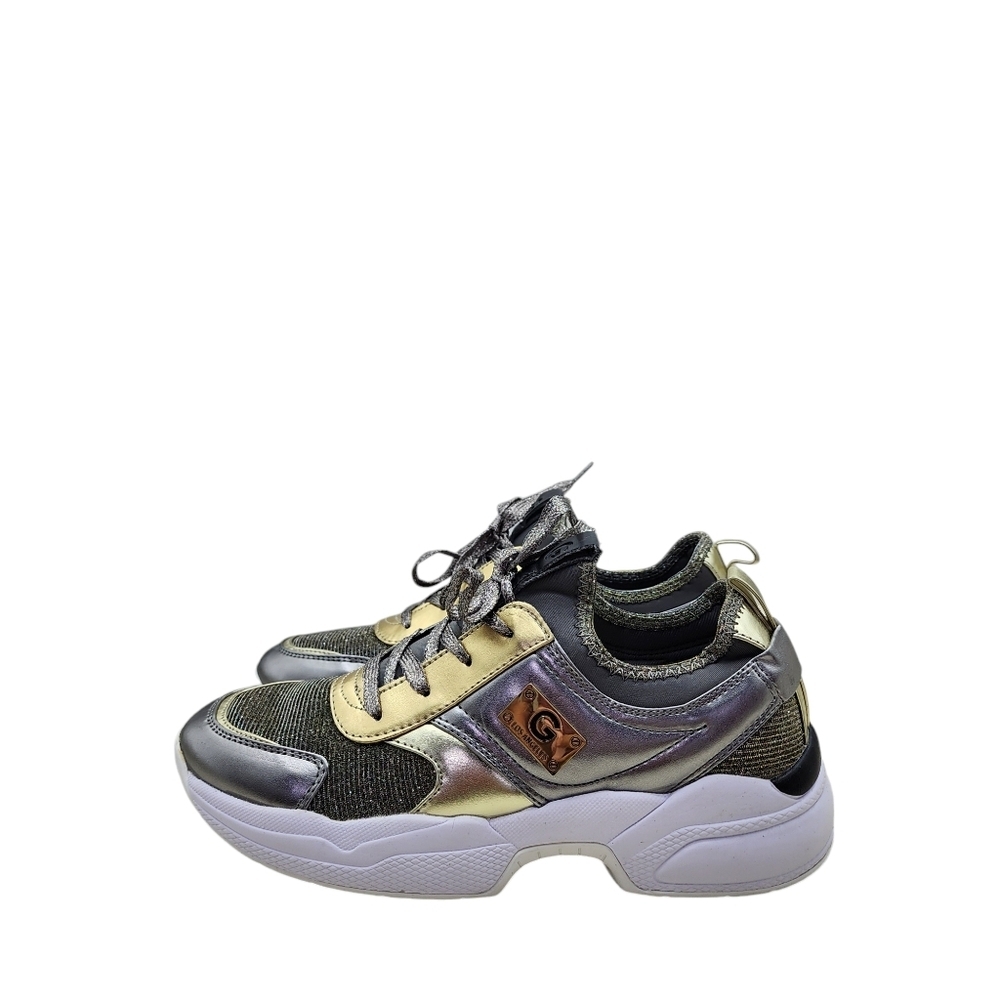 G By Guess Women's Jimmi 2 Metallic Fashion Lace Up Sneakers - 8